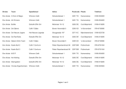 Divisie Team Speellokaal Adres Postcode Plaats Telefoon
