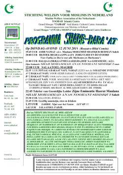 Shabe Baraat Programma - Djame Masdjied Taibah
