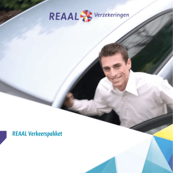 Brochure Reaal Verkeerspakket - Verzekeringen zonder provisie