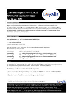 Jaarrekening 5 t/m 25