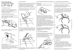 Handleiding FIVEA RT 308 en RT 308-B