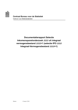 Inkomenspanelonderzoek met vermogen
