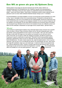 Een WK zo groen als gras bij Sjaloom Zorg