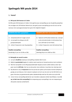 Spelregels WK