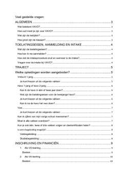 Veelgestelde vragen en antwoorden - Alfa
