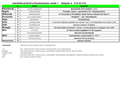 Leerstofoverzicht schoolexamen-week 1 leerjaar