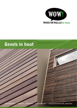 Gevels in hout
