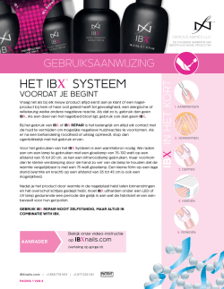 IBX Gebruiksaanwijzing