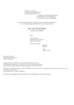 Jan van Rosmalen