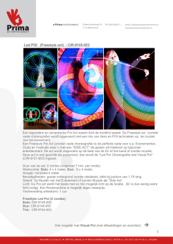 Infosheet - Prima Entertainment