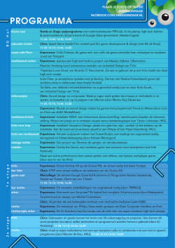 PROGRAMMA - Nerds on Stage