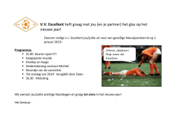 V.V. Excellent heft graag met jou (en je partner) het glas op het