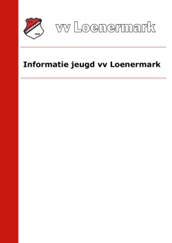 Informatie jeugd vv Loenermark