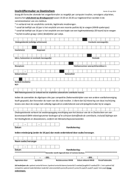 Inschrijfformulier vv Doetinchem