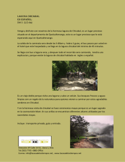LAGUNA CHICABAL En español: DIA 5 (1/2 dia) Venga y disfrute
