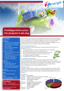 Flyer CO2 footprintcursus versie november 2014