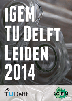 iGEM Team: TU Delft Leiden 2014 Some teams also make their own