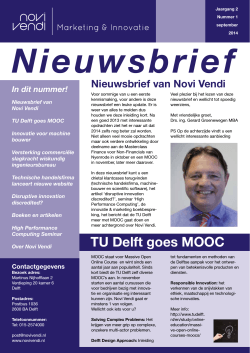TU Delft goes MOOC
