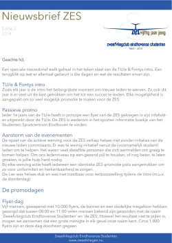 ZES_nieuwsbrief_2014_2 - Zweefvliegclub Eindhovense Studenten