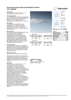 Productinformatie Fidesca-SD 600 RPX 414/24 E TOC