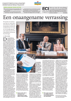 Een onaangename verrassing Een onaan aangename errassing e ve