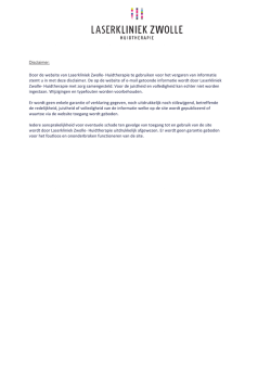 Disclaimer - Laserkliniek Zwolle