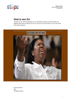 God is een DJ - Thuisgevoel.net