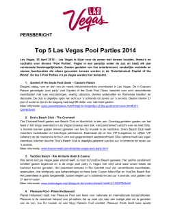 Top 5 Las Vegas Pool Parties 2014