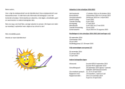 eindejaarsbrief juli 2014