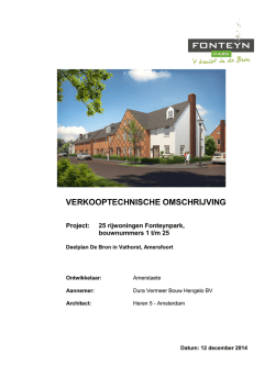 141212 - Fonteynpark - 25 woningen bwnr 1 tm 25