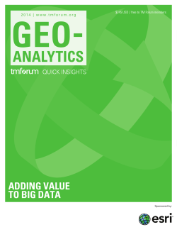 geo-analytics - Digital Disruption