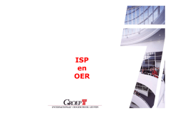 ISP en OER - Mijn Groep T