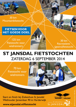 St. Jansdal Charityride - Wielervereniging Noord Veluwe