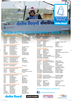 delta lloyd wedstrijdkalender 2014