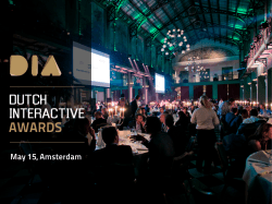 May 15, Amsterdam - Dutch Interactive Awards