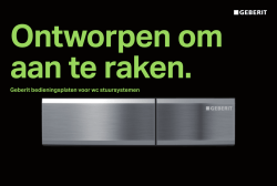 Geberit bedieningsplaten voor wc stuursystemen