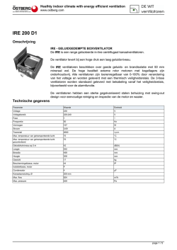 IRE200D1 - DE WIT ventilatoren