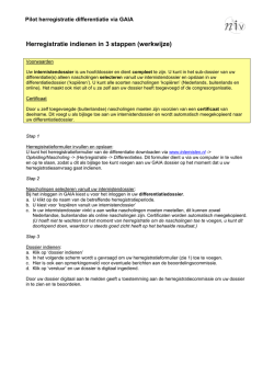 Herregistratie indienen in 3 stappen (werkwijze)