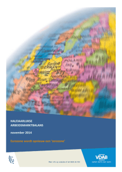 Halfjaarlijkse Arbeidsmarktbalans van november 2014