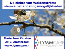 De ziekte van Waldenström: nieuwe