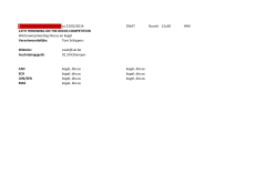 1 za 22/02/2014 ZWAT Burcht 12u30 WM Verantwoordelijke