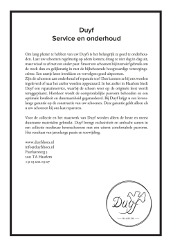 Duyf Service en onderhoud