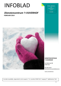 Infoblad Februari 2014
