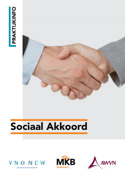 Sociaal Akkoord - VNO-NCW