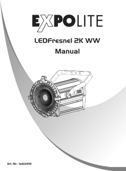 LEDFresnel 2K WW Manual