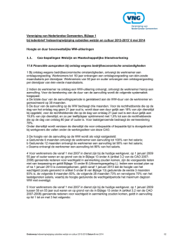 Indexering/wijziging subsidies welzijn en cultuur 2013-2015