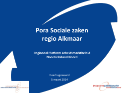 presentatie - Regio Alkmaar