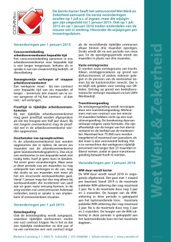 infobrief Wet Werk en Zekerheidzet