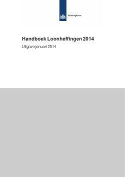 Handboek Loonheffingen 2014