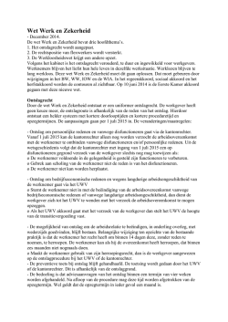 Wet Werk en Zekerheid